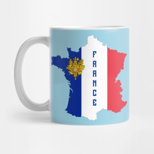 France flag & map Mug